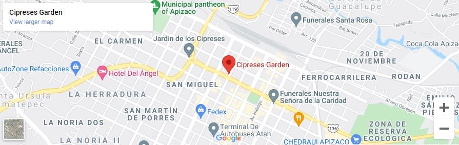 Contacto Jardín de los Cipreses